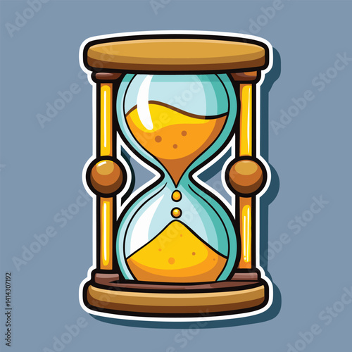 hourglass with sand