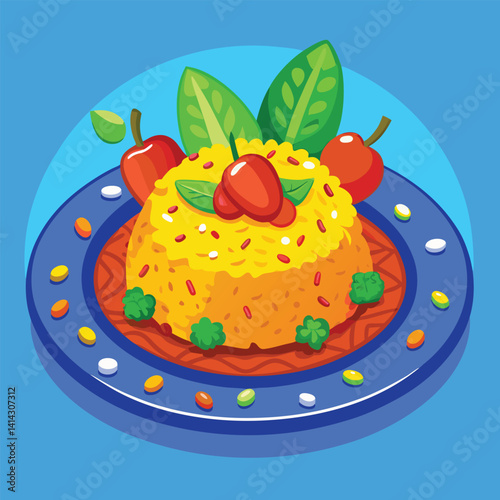 Pilaf is a dish made by cooking stir-fried rice with various ingredients, stock and spices.
Vector Formats