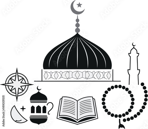 Eid Mubarak Silhouette free png