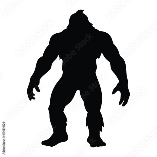 Mystical Bigfoot Silhouette for Unique Art and Decor