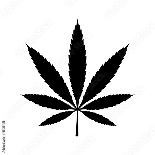 Cannabis leaf icon. Cannabis icon. Vector illustration design