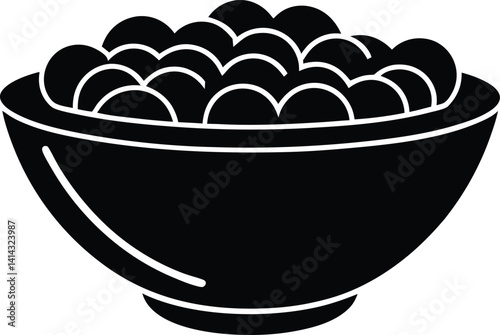 vector illustration of a bowl