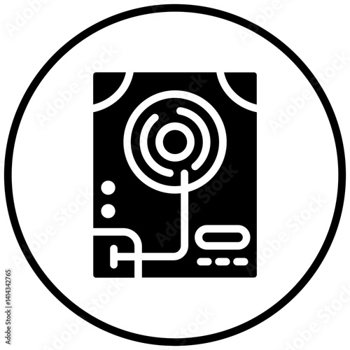 Vector Design Hard Disk Icon Style