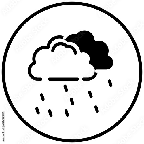 Vector Design Raining Icon Style