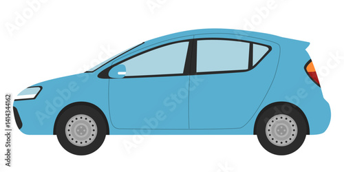 青い車のイラスト