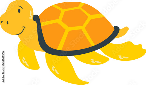 Cute Sea Turtle Illustration