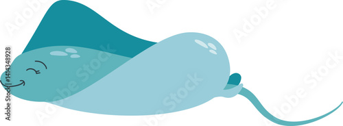 Cute Stingray Illustration