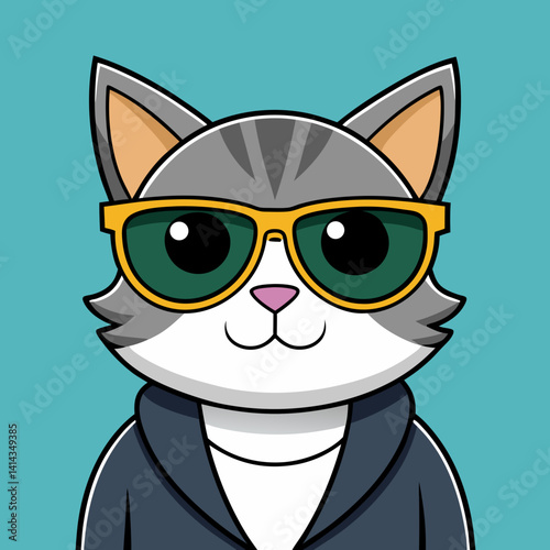 cat wearing sunglasses