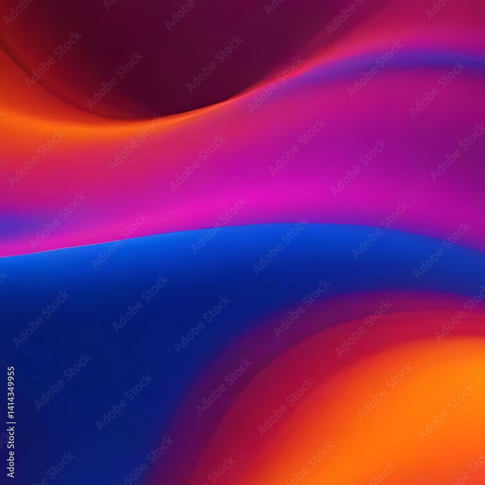Abstract Colorful Gradient Background: Vibrant Hues and Smooth Curves Abstract Colorful Gradient Background: Vibrant Hues and Smooth Curves