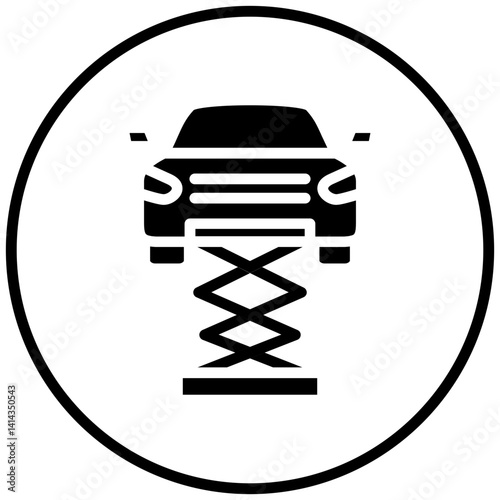 Car Lift Icon Style