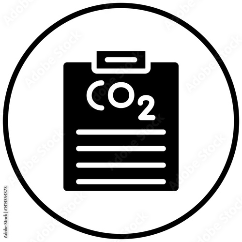 Carbon dioxide Report Icon Style