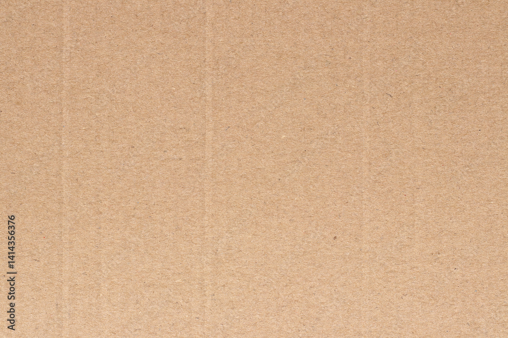 Fototapeta premium Brown cardboard sheet abstract background, texture of recycle paper box in old vintage pattern for design art work.