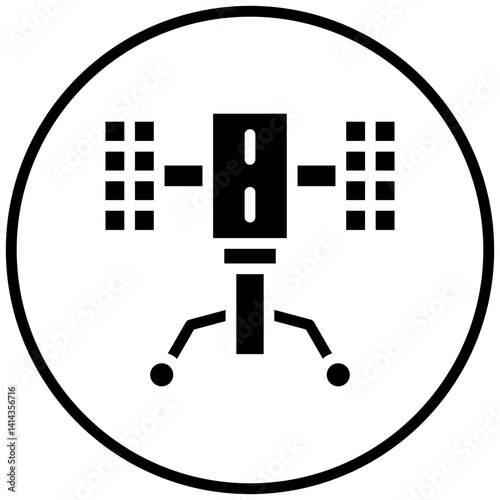 Hubble Telescope Icon Style