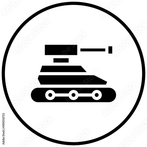 Army Tank Icon Style