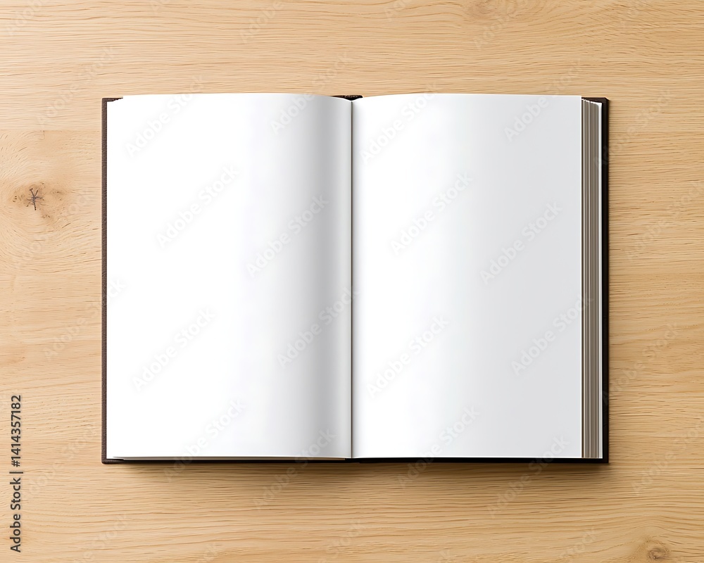 Open Book on Wood Table Open Book on Wood Table