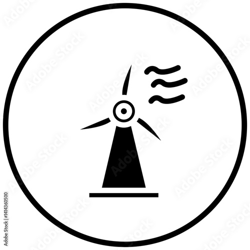 Wind Power Icon Style