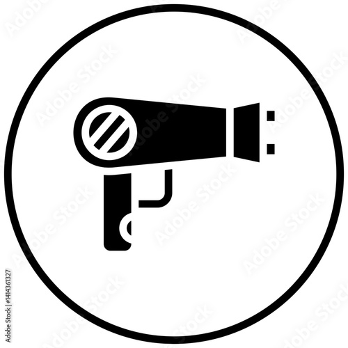 Hair Dryer Icon Style