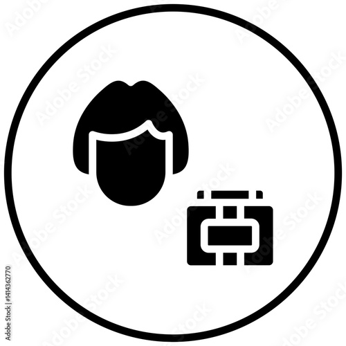 Hair Mask Icon Style