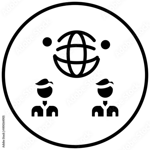 Global Network Icon Style