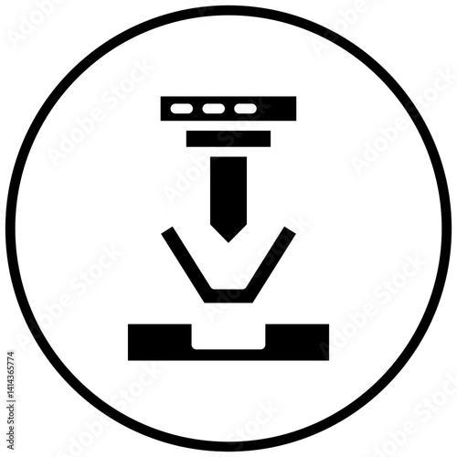 Bending Machine Icon Style