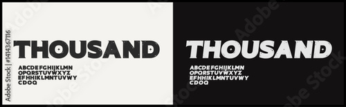 Vintage bold vector font.  Alphabet uppercase with variation. Rough and texture typography.