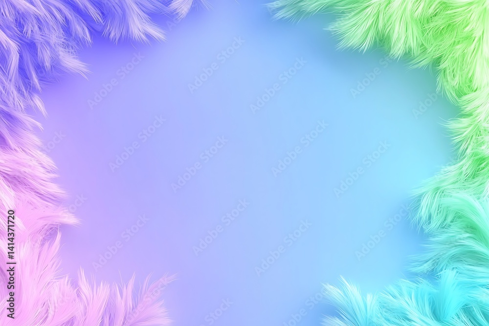 Pastel Feathers Frame Pastel Feathers Frame