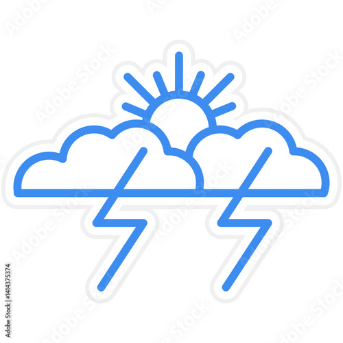 Storm Vector Icon Style
