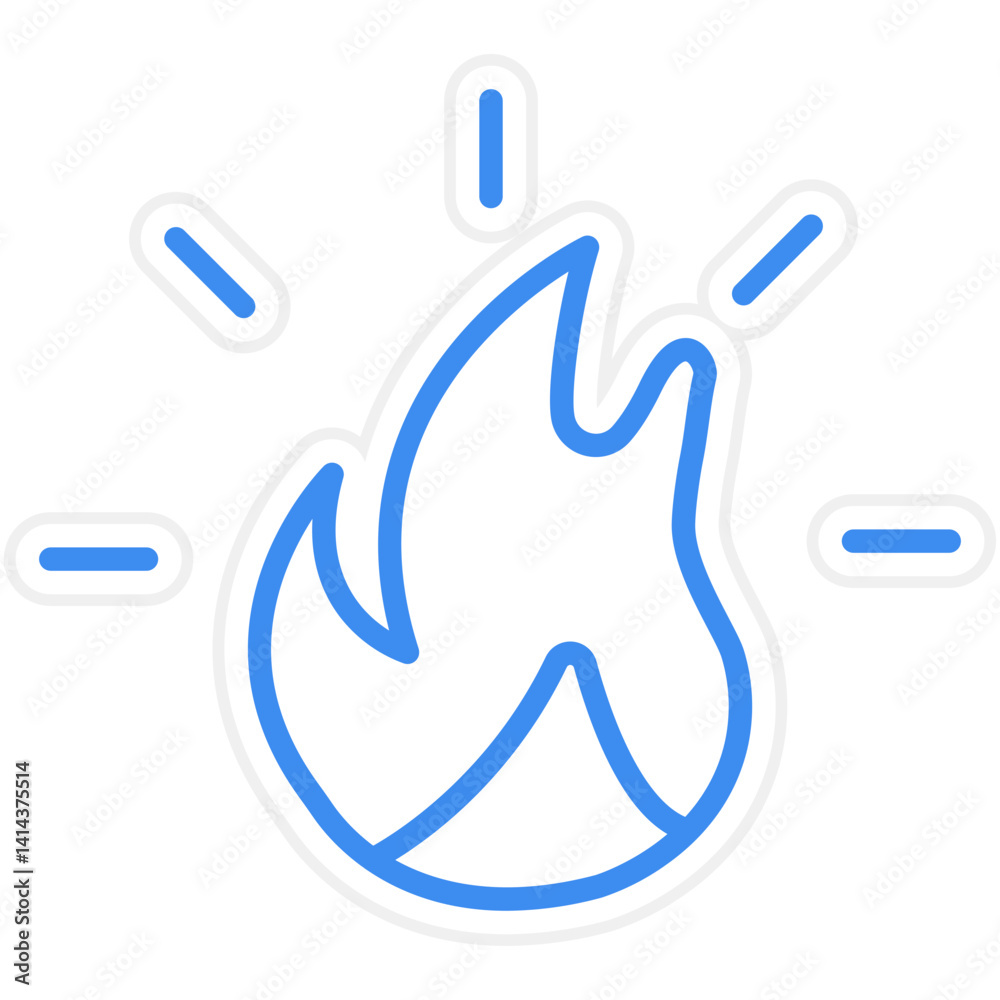 Fire Vector Icon Style Fire Vector Icon Style