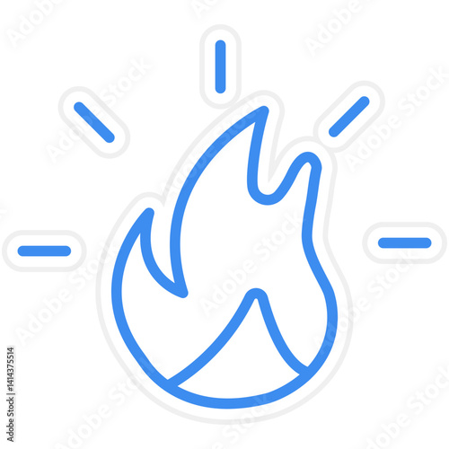 Fire Vector Icon Style