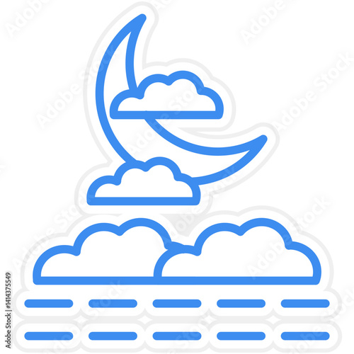 Fog Vector Icon Style