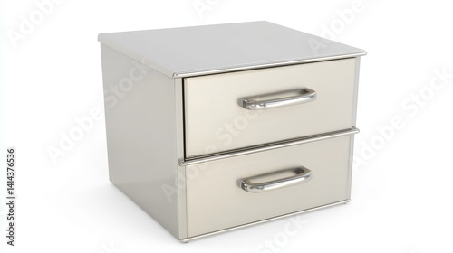 Contemporary Stackable Metal Drawer Unit for Modern Home and Office Organization