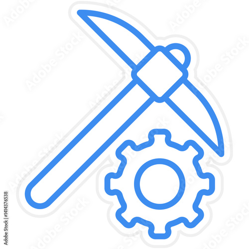 Automation Mining Vector Icon Style
