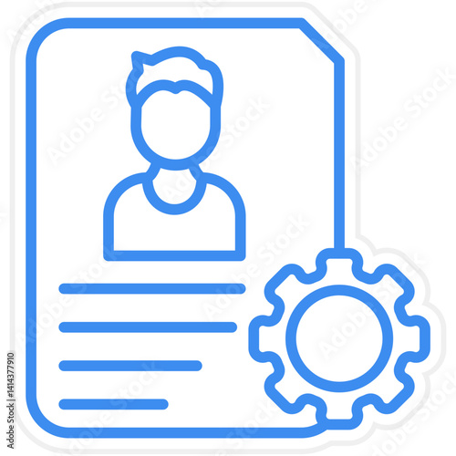 De Identification Vector Icon Style