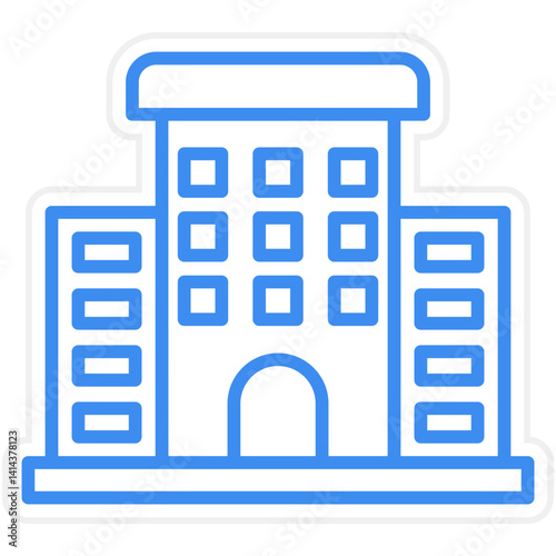 Main Establishment Vector Icon Style