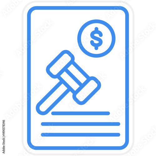 Penalty Vector Icon Style