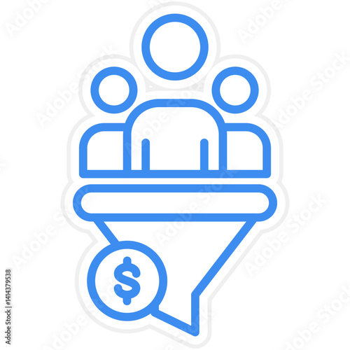 Cost Per Lead Vector Icon Style