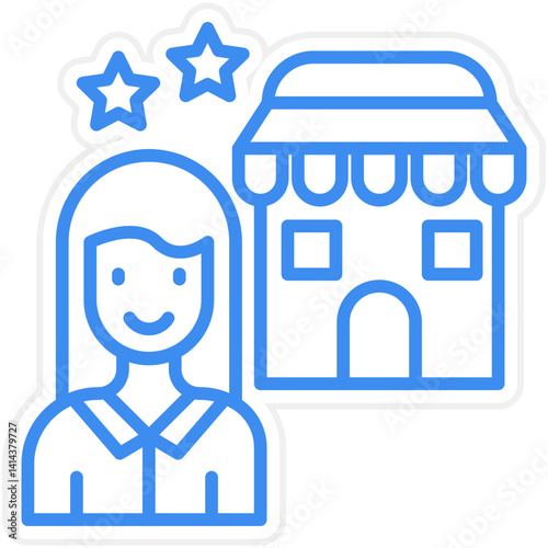 Influencer Marketplace Vector Icon Style