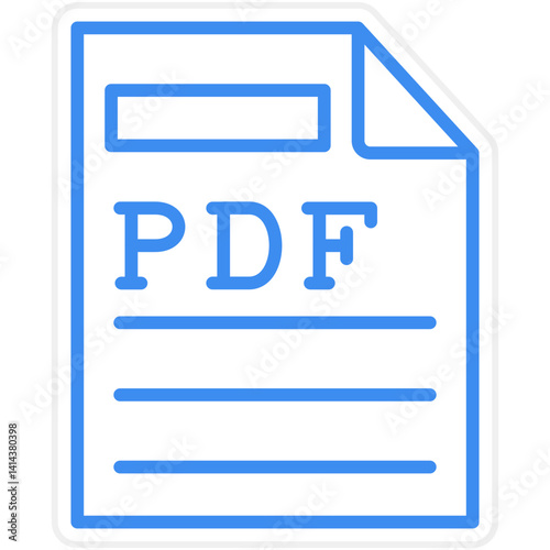 Pdf Vector Icon Style