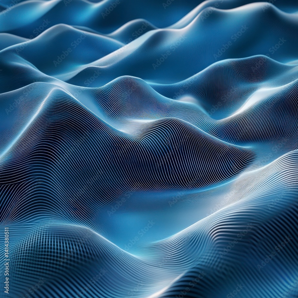 Abstract waves rendered in 3D, providing a dynamic and visually appealing background. --v 6.1 Job ID: 7e9b7484-5e96-4b17-a343-c674eab88be6