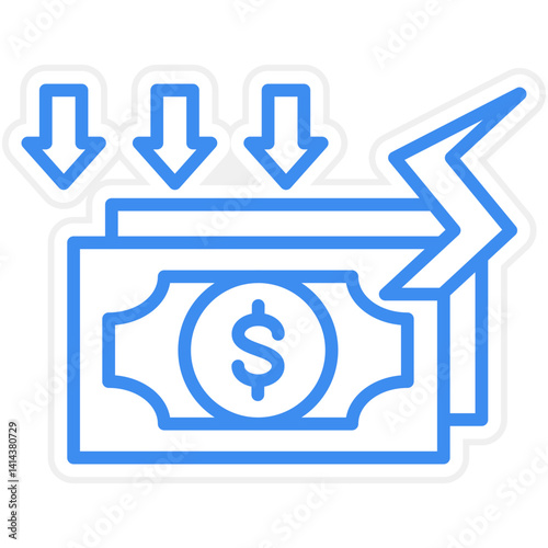 Bankruptcy Vector Icon Style