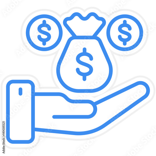 Profit Vector Icon Style