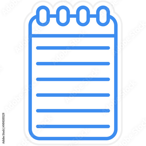 Notepad Vector Icon Style