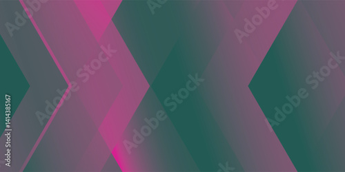 Premium background design with diagonal green triangle pink line pattern. Vector template for digital luxury banner, invitation, voucher, certificate. Eps10
