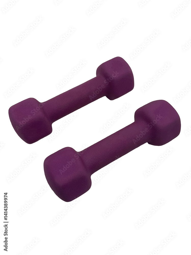 Purple Gym Dumbbells with Transparent Background Purple Gym Dumbbells with Transparent Background