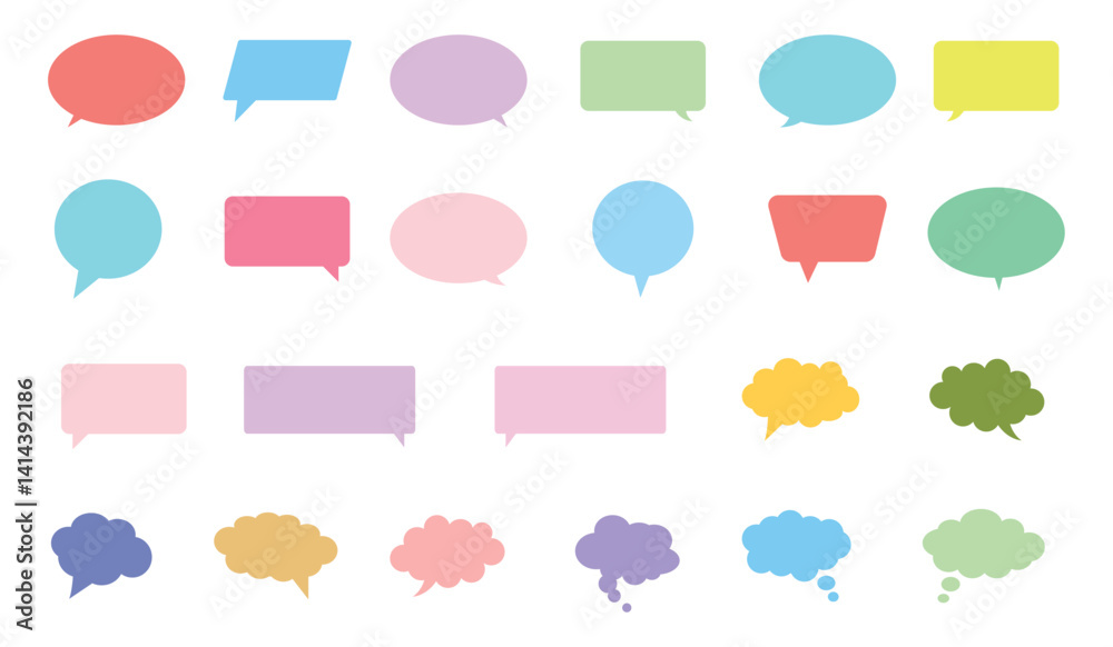 Speech Bubble set. Talk bubble. Speech bubbles collection. Vector Illustration Speech Bubble set. Talk bubble. Speech bubbles collection. Vector Illustration