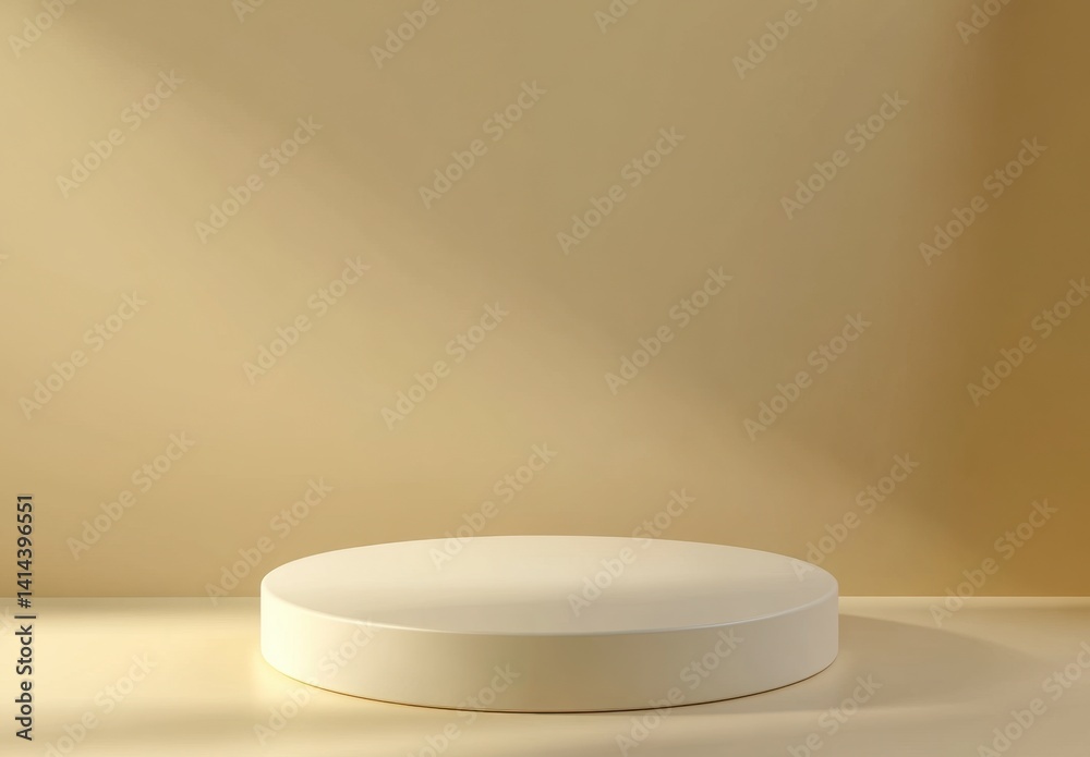 Minimalistic White Display Stand for Product Presentation Minimalistic White Display Stand for Product Presentation