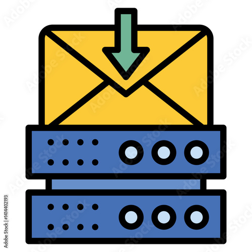Email Hosting Icon Element For Design