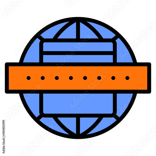 Domain Name Icon Element For Design