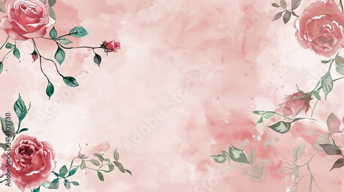 Mother's Day Red Rose Background: Demonstrating the Sincere Expression of Strong Love and Gratitude to Mothers on Mother's Day with the Passionate Affection of Red Roses