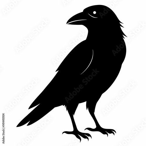 Black Crow Silhouette Clipart